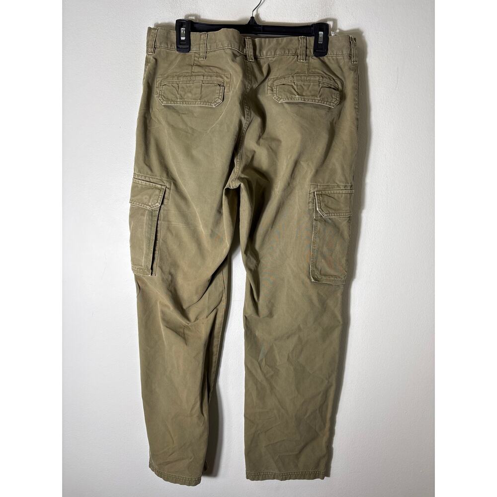 Mens Brooks Brothers Army Green Cargo Pants Sz 34/30 - Picture 2 of 2